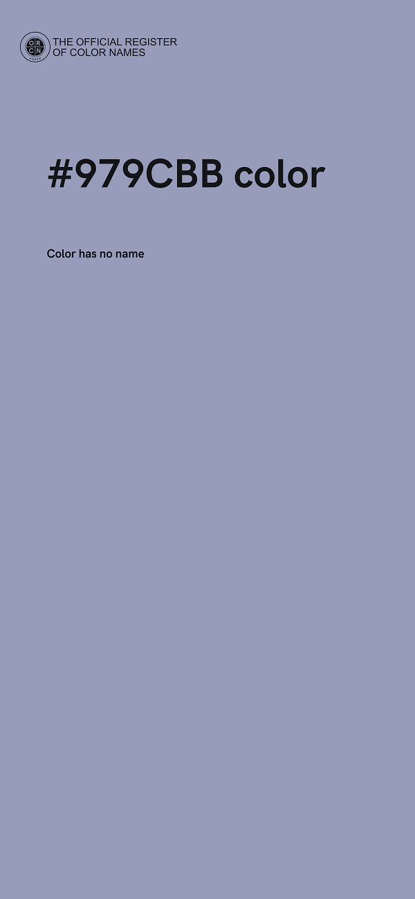 #979CBB color image