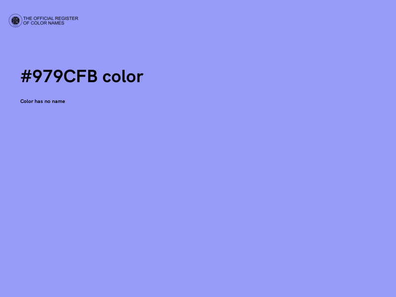 #979CFB color image