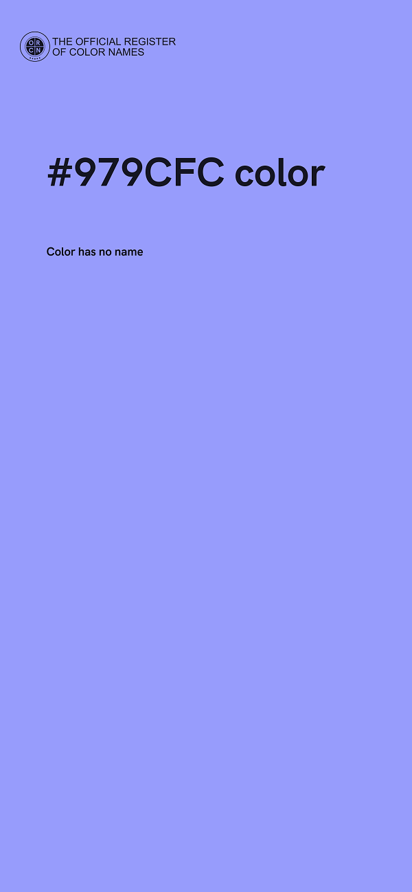 #979CFC color image