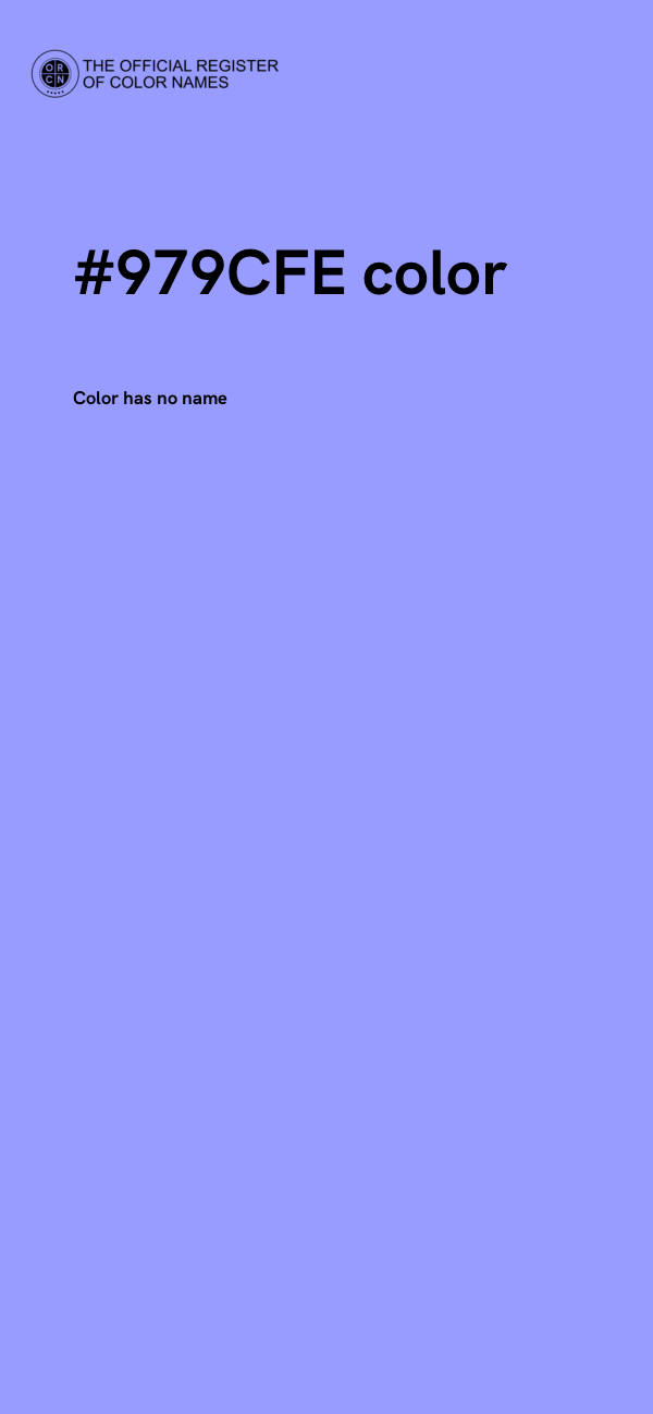 #979CFE color image