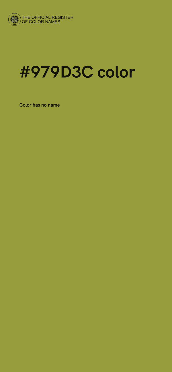 #979D3C color image