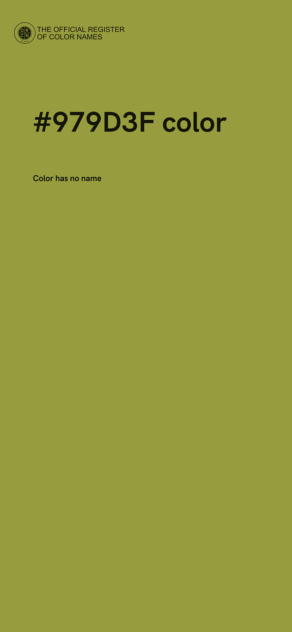 #979D3F color image