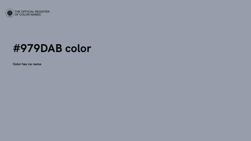 #979DAB color image