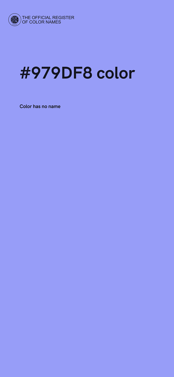 #979DF8 color image