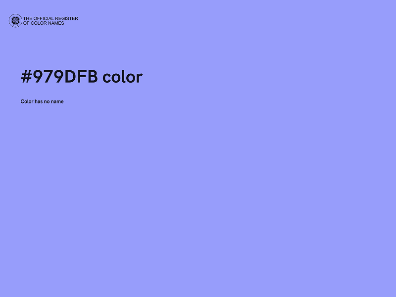 #979DFB color image
