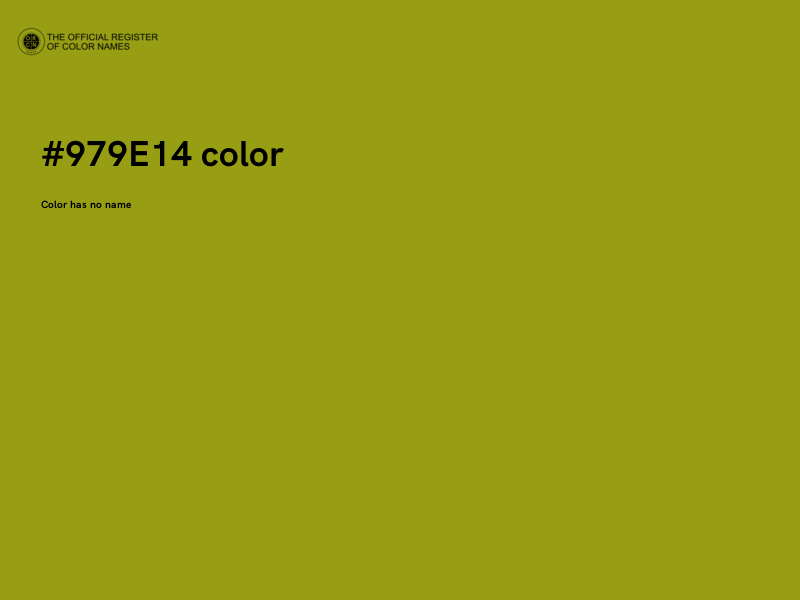 #979E14 color image