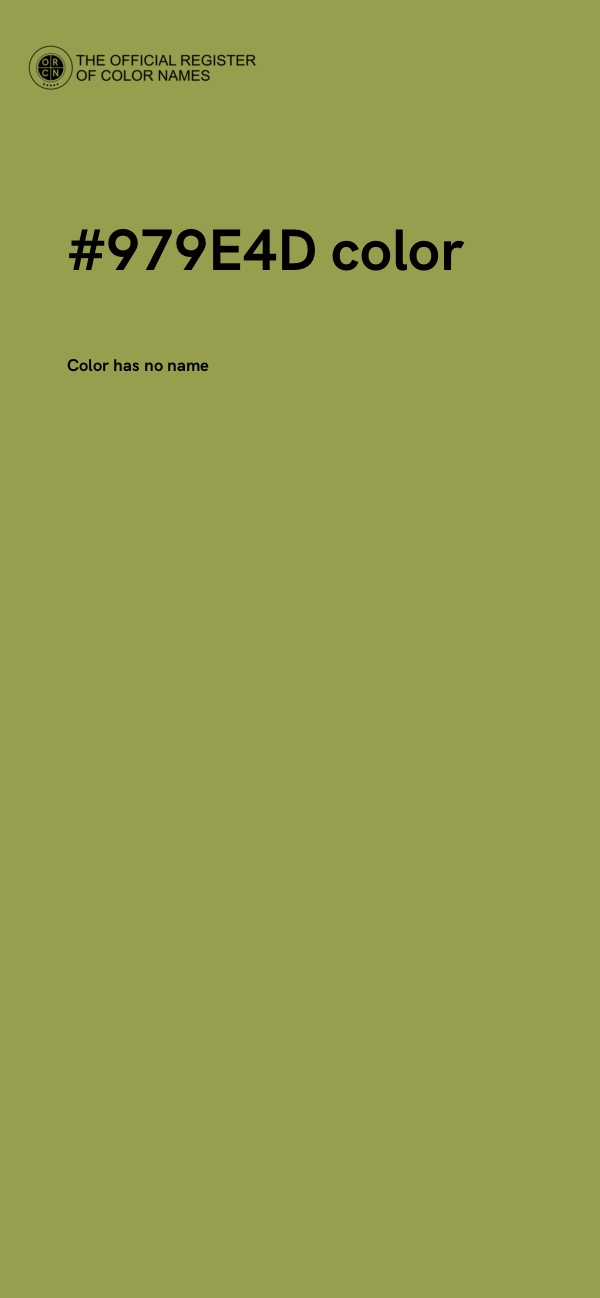 #979E4D color image