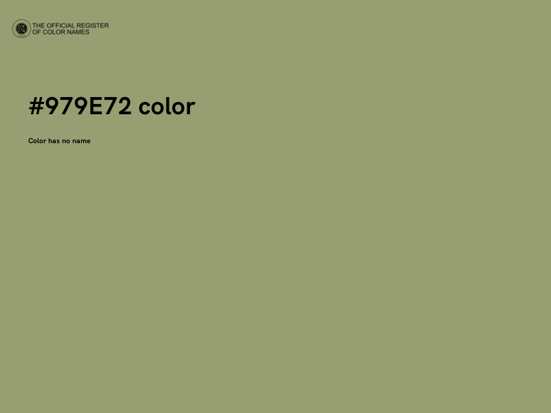 #979E72 color image