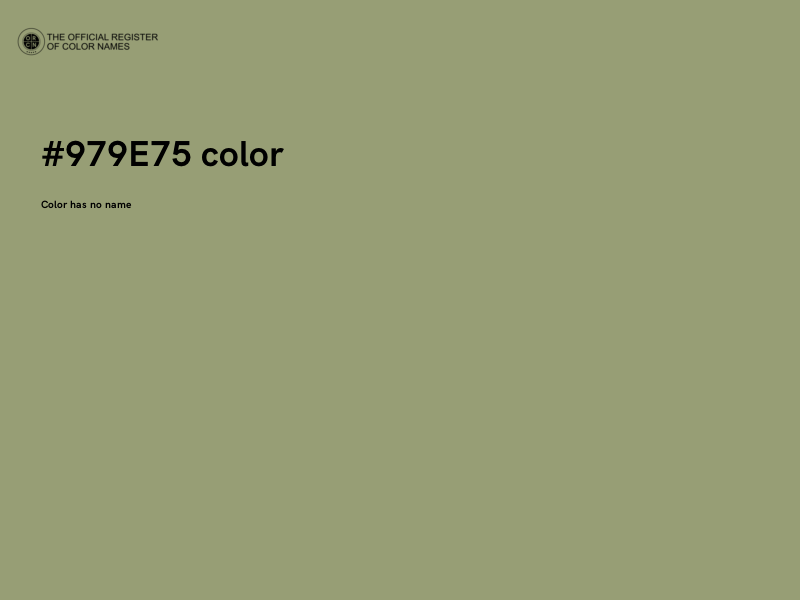 #979E75 color image