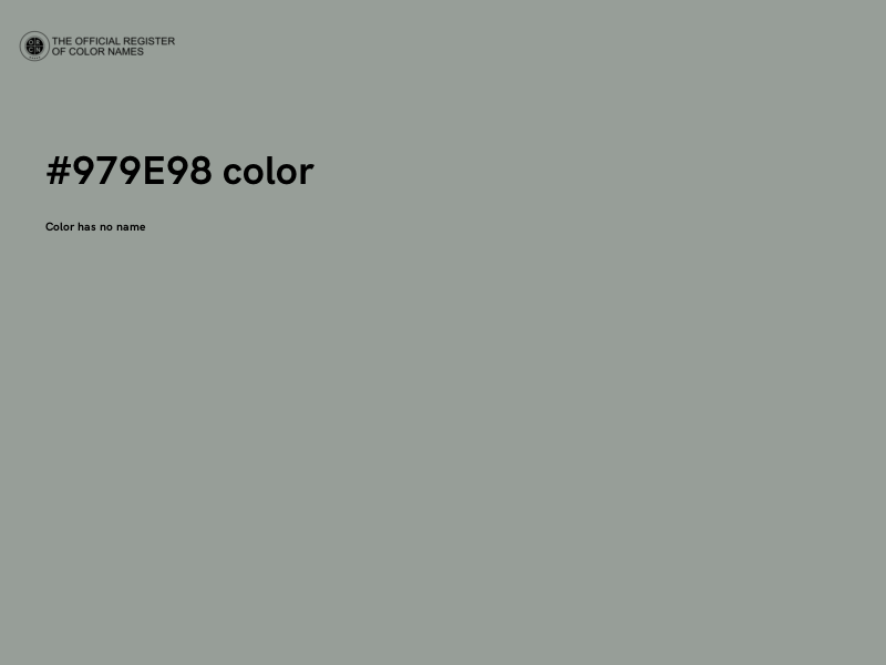 #979E98 color image