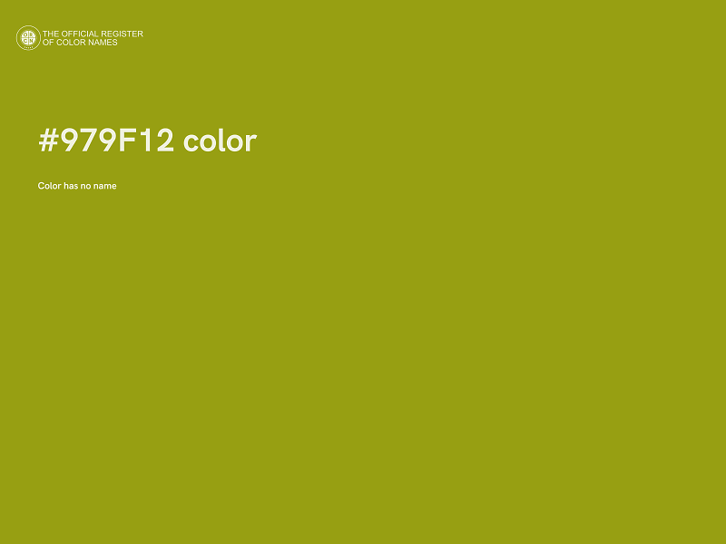 #979F12 color image