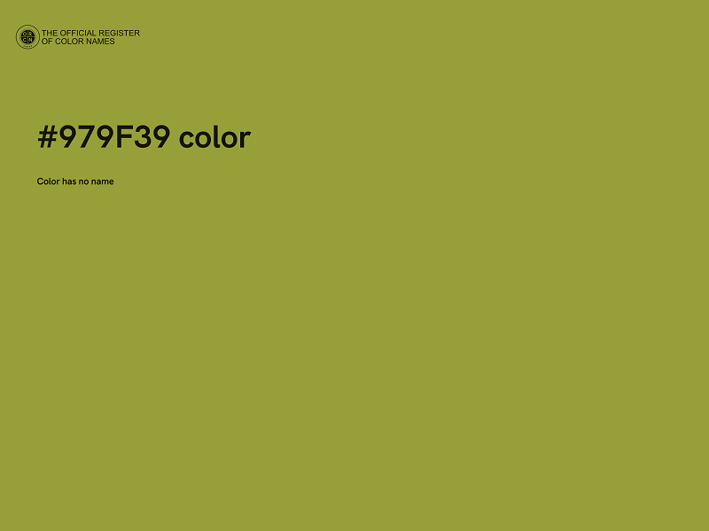 #979F39 color image