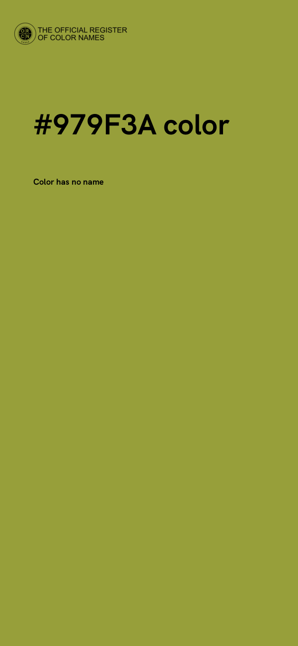 #979F3A color image