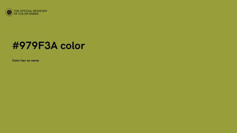 #979F3A color image