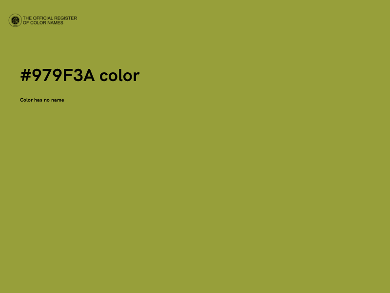 #979F3A color image