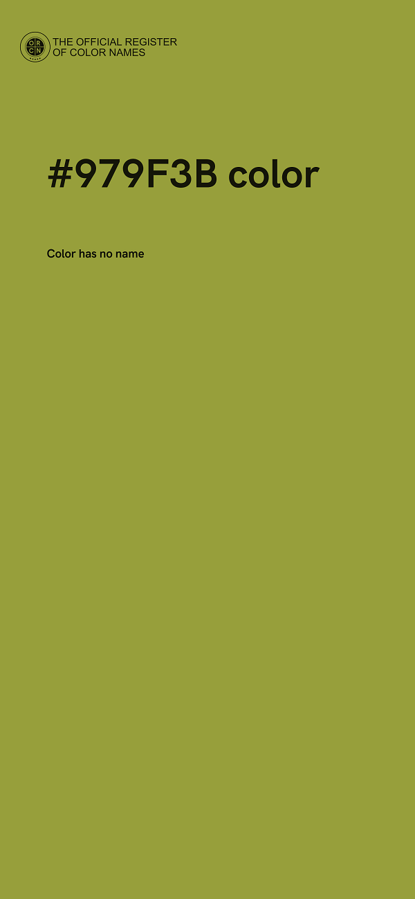 #979F3B color image