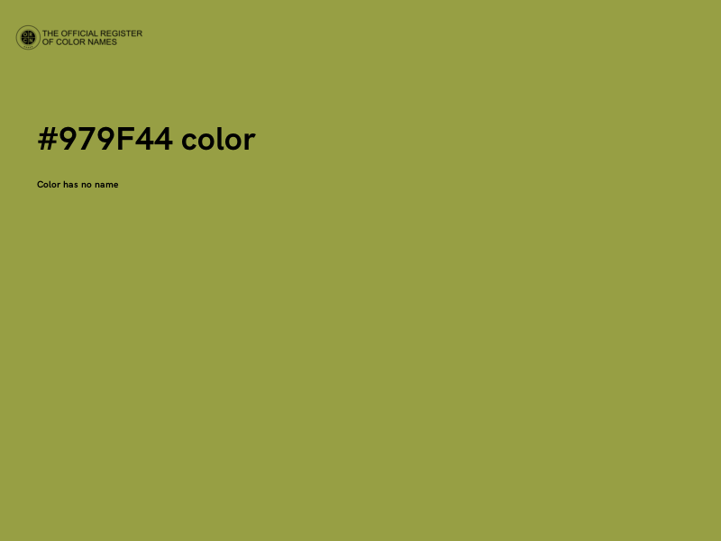 #979F44 color image