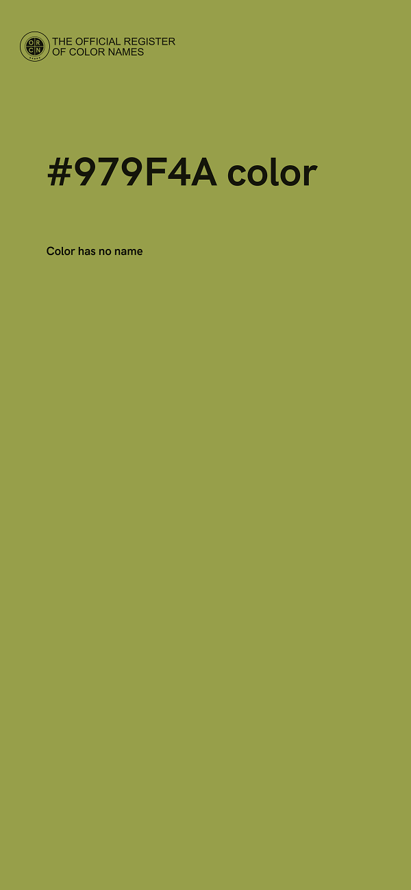 #979F4A color image