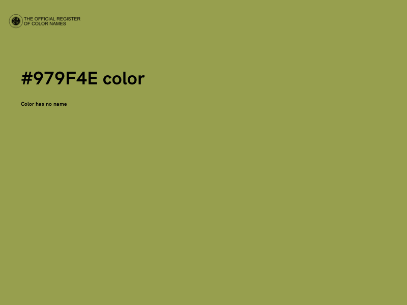 #979F4E color image