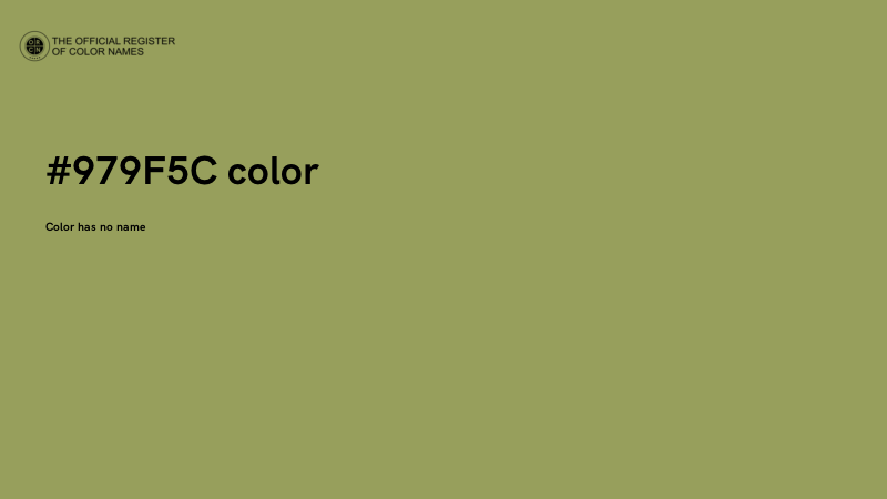 #979F5C color image