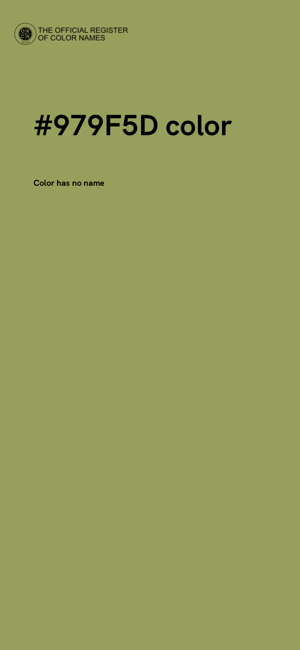 #979F5D color image