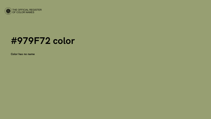 #979F72 color image