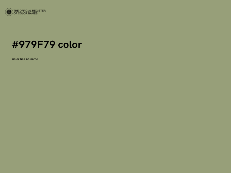 #979F79 color image