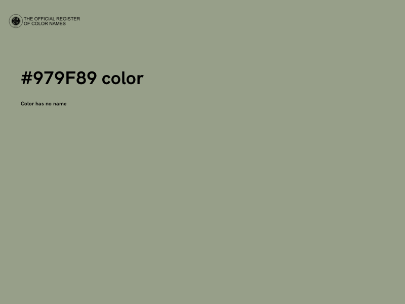 #979F89 color image