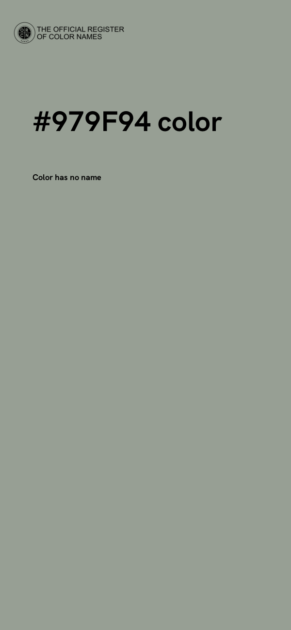 #979F94 color image
