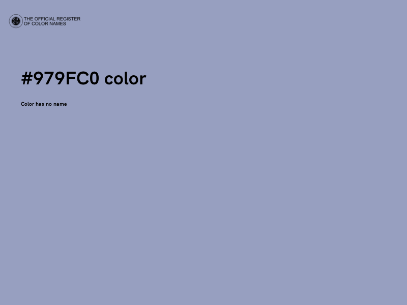 #979FC0 color image