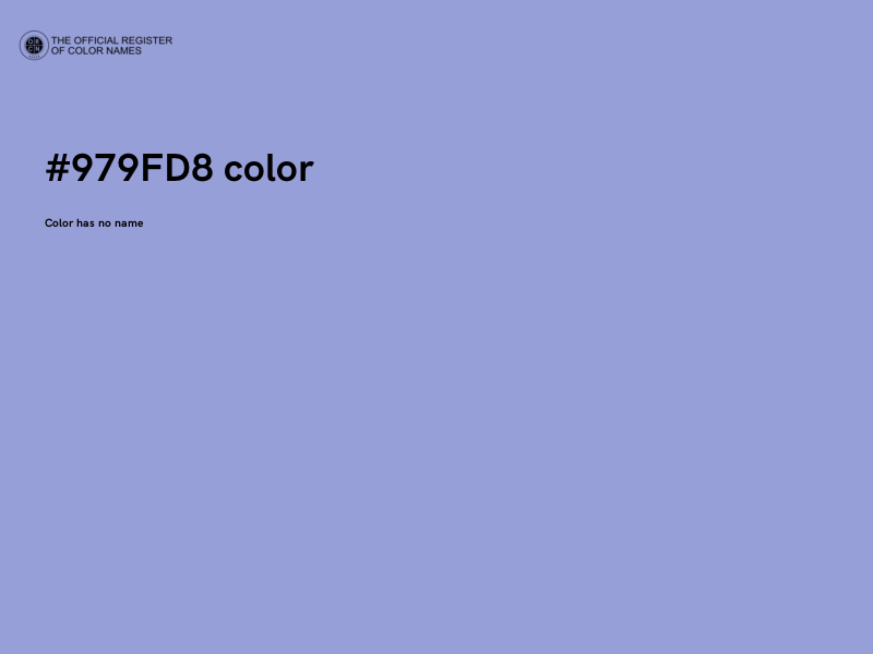 #979FD8 color image