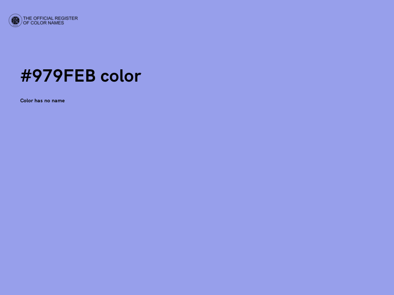 #979FEB color image