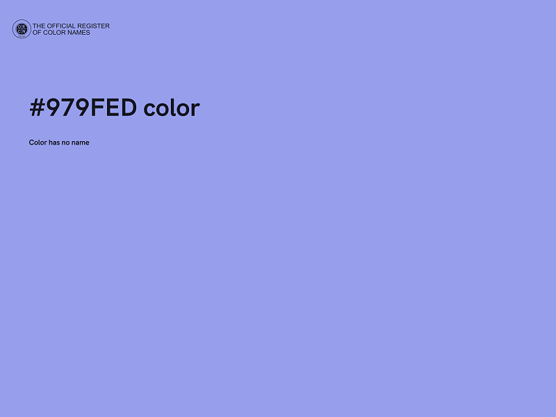 #979FED color image