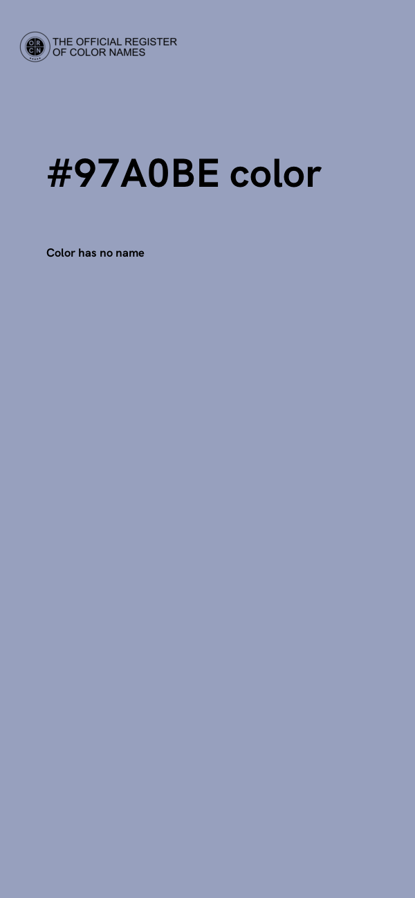 #97A0BE color image