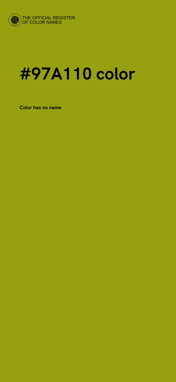 #97A110 color image