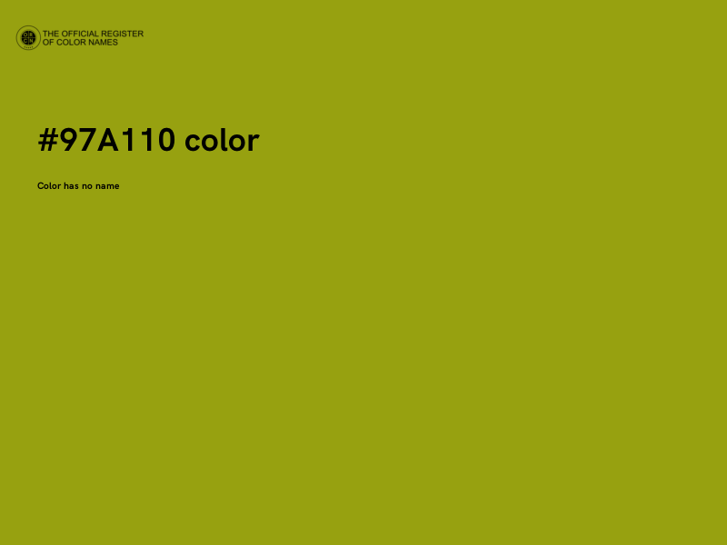 #97A110 color image