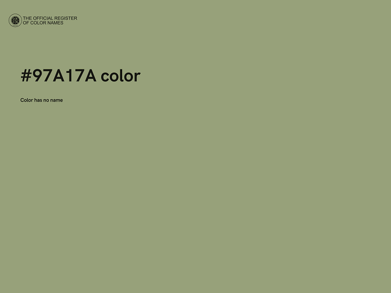 #97A17A color image