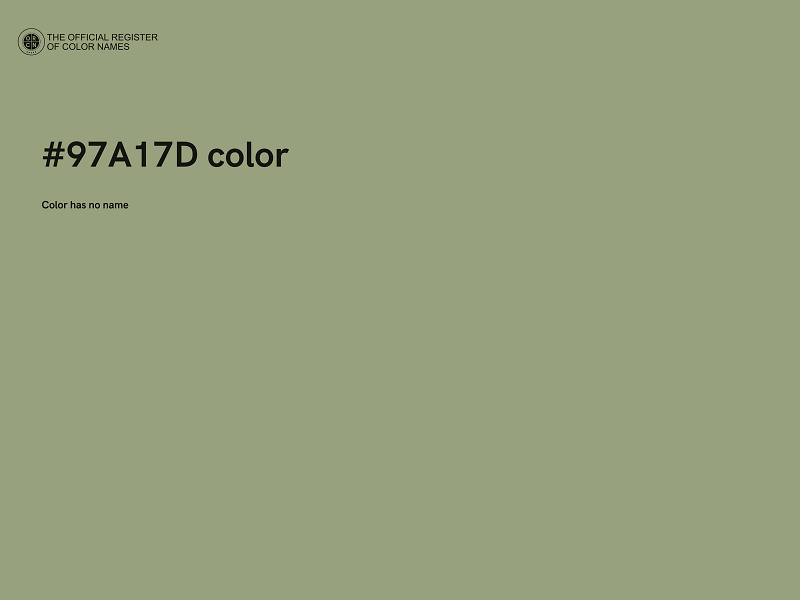 #97A17D color image
