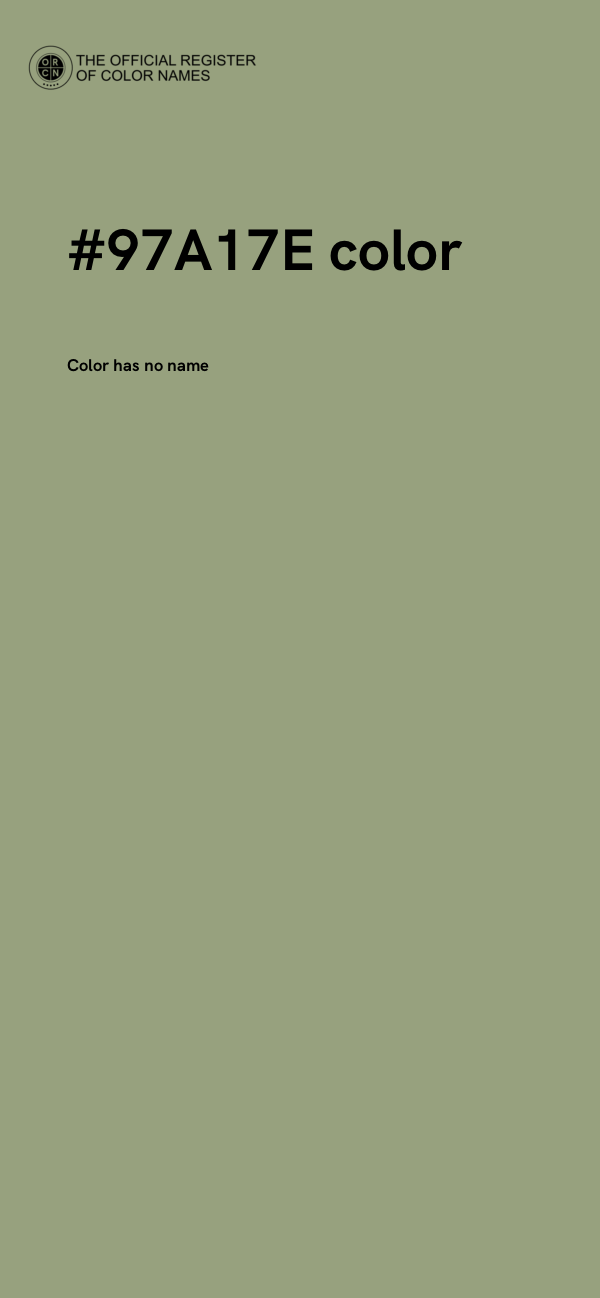 #97A17E color image