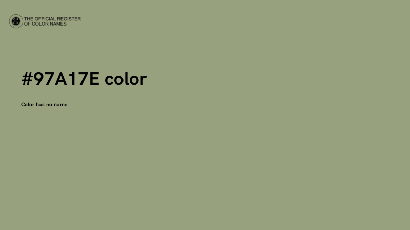 #97A17E color image