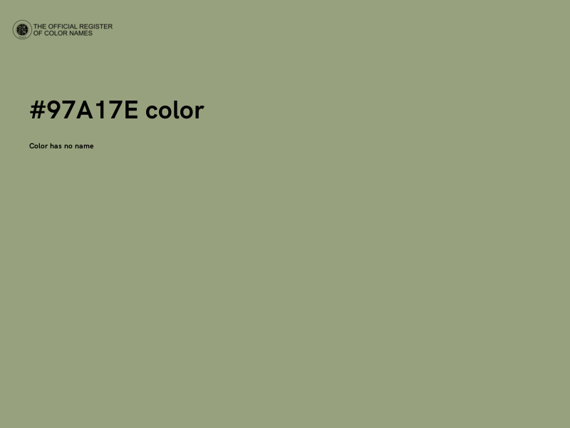 #97A17E color image