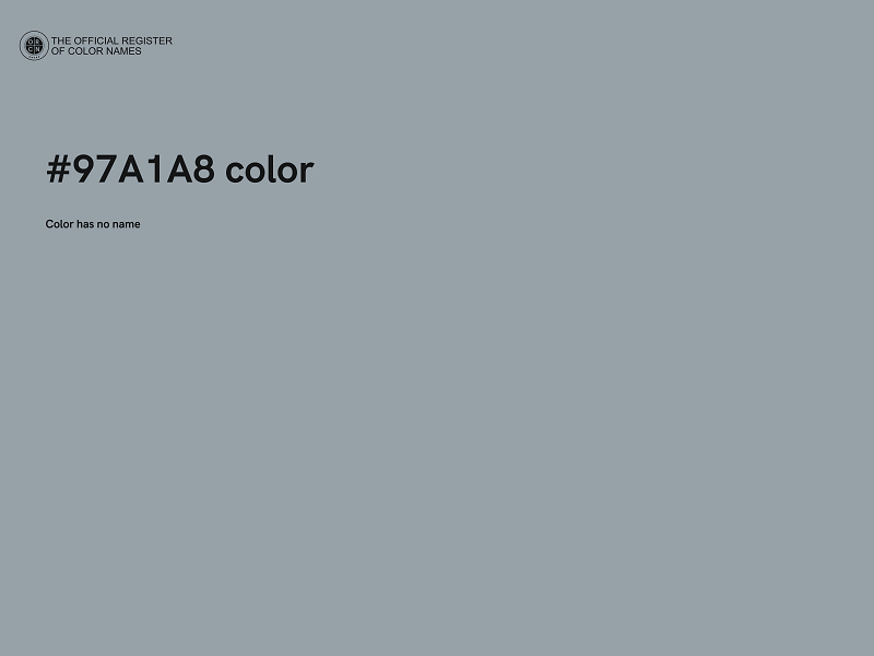 #97A1A8 color image