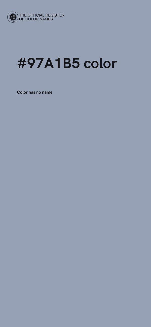 #97A1B5 color image