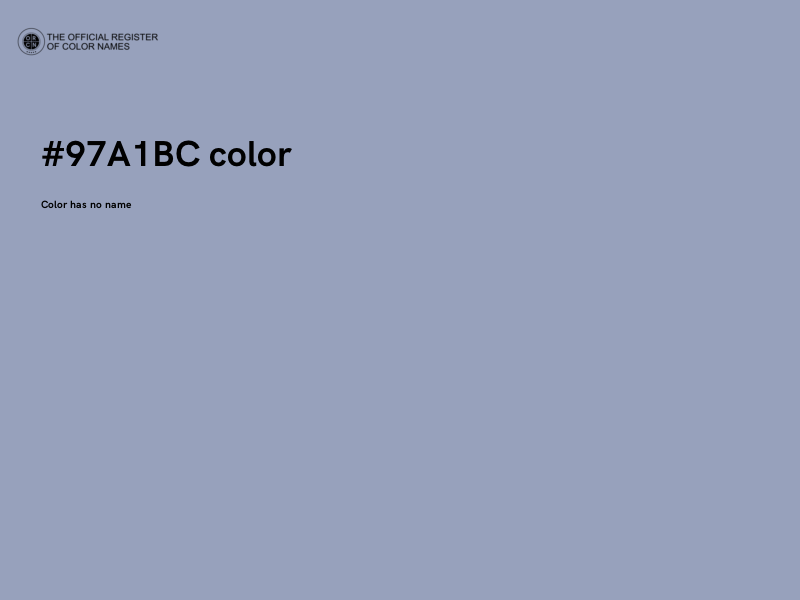 #97A1BC color image