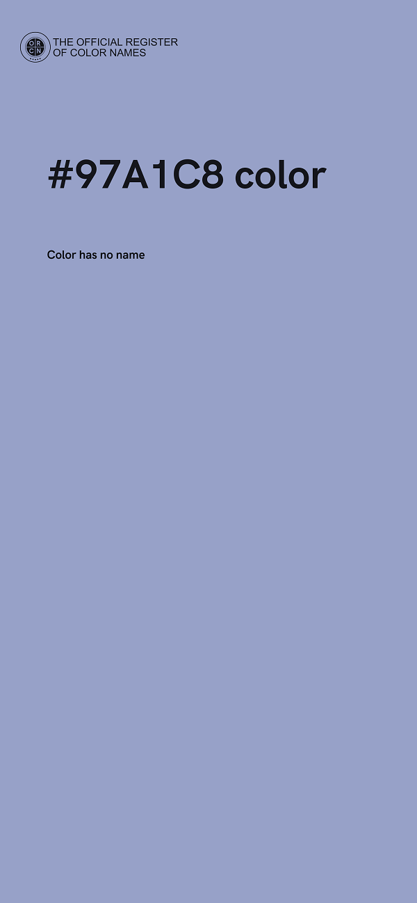 #97A1C8 color image