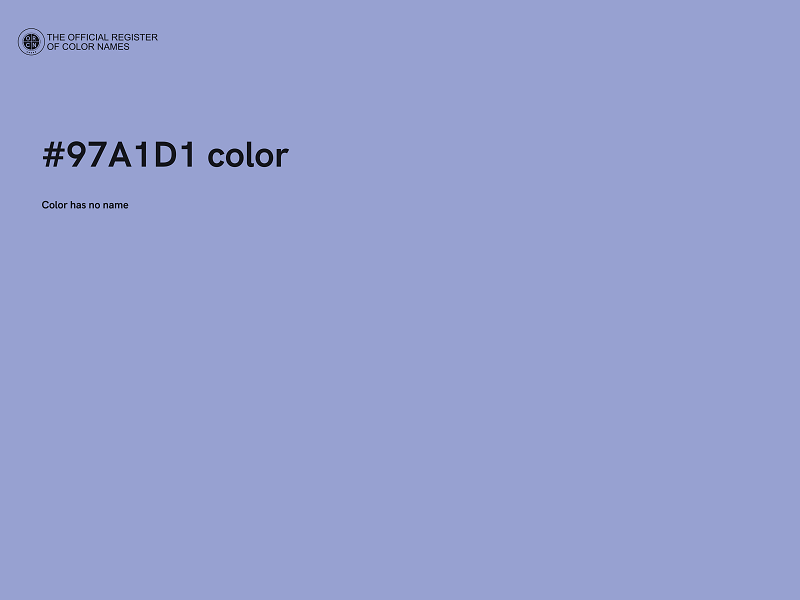 #97A1D1 color image