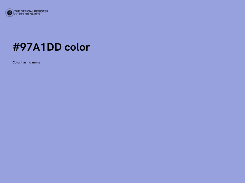 #97A1DD color image