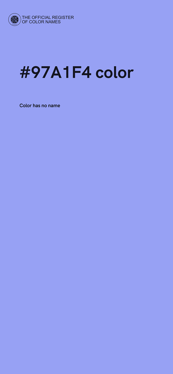 #97A1F4 color image