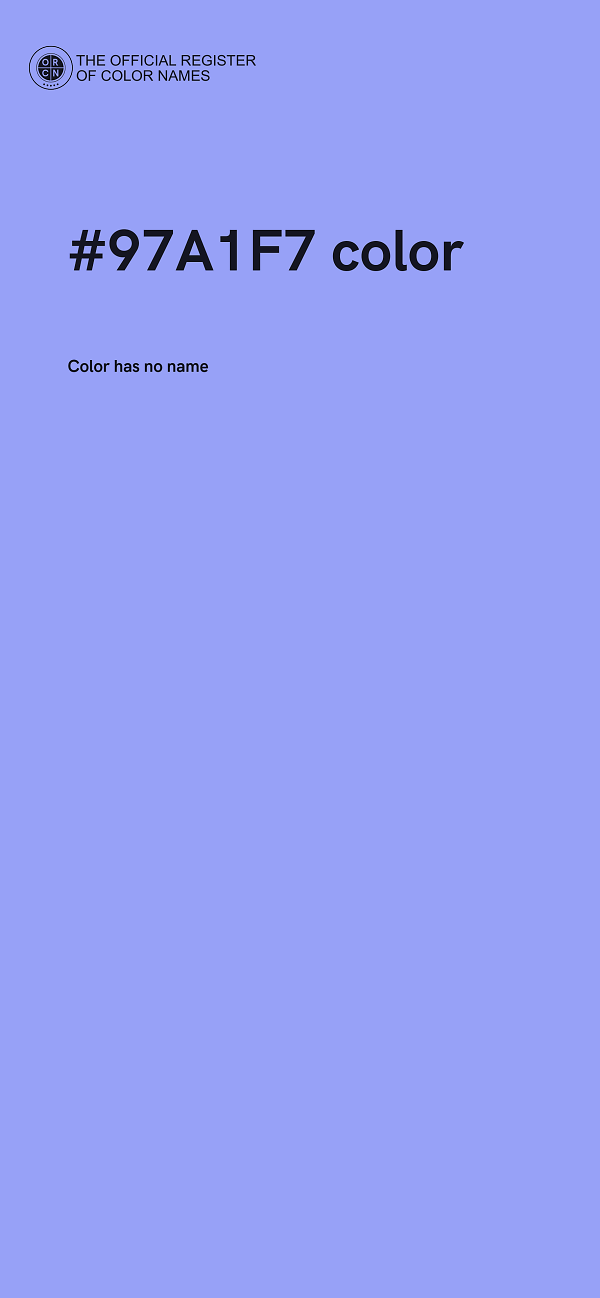 #97A1F7 color image