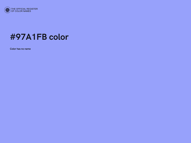 #97A1FB color image